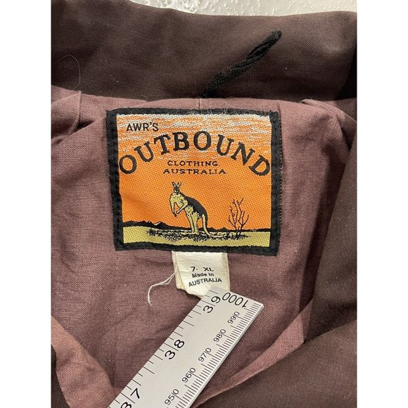 AWRs Outbound Brown Australian Duster Trench Coat XL - Picture 3 of 5